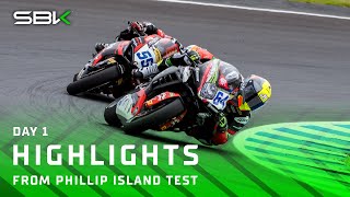 Day 1 HIGHLIGHTS 🛠️  WorldSSP Phillip Island Official Test [upl. by Sej410]