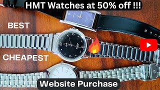 Bought HMT Watch at 50 off from website HMT Quartz watch Best and Cheap HMT watch HMT Watch 2023 [upl. by Laubin]