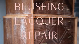 How to fix Blushing Lacquer  Furniture Edition  Episode 36 [upl. by Rye]