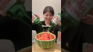 Nomilk Hwachae Korean watermelon punch Rules🍉🤘 [upl. by Langston779]