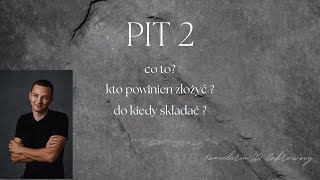 PIT2 złóż żeby mieć wyższy przelew wypłaty [upl. by Elleral]