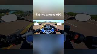 Kawasaki zx6r vs Dayton 660 ☠️🏍️ [upl. by Sinnoda]