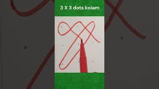 3 X 3 Dots Kolam kolam trending shortsfeed shorts muggulu [upl. by Philipps]