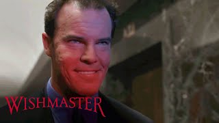 The Djinn Hassles The Security Guard At The Front Door  Wishmaster [upl. by Aja]