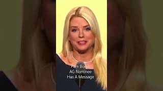 Pam Bondi new AG pick has a message news breakingnews [upl. by Leis]