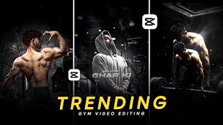 Instagram trending GYM reels video editing  Gym video editing tutorial  Capcut video editing [upl. by Arres497]