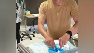 Aseptic Technique basic dressing [upl. by Wheaton]