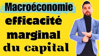 Efficacité marginale du capital [upl. by Elvina]