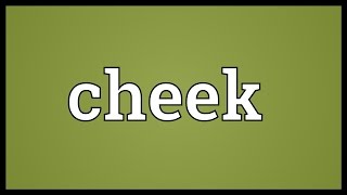 Cheek Meaning [upl. by Gussman848]