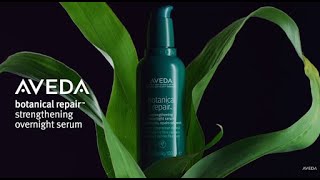 Transform Hair While You Sleep With Botanical Repair™ Strengthening Overnight Serum  Aveda [upl. by Kassab]