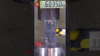 Hydraulic press vs american hammer 🥵 what will happen🤔 hydraulicpress shorts viral FactTechz [upl. by Aremus]