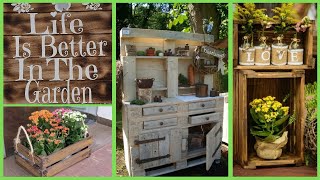 28 Wunderschöne Ideen zum Nachmachen aus Paletten und Holzkisten für Haus Deko und Garten [upl. by Agemo]