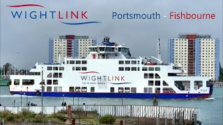 Wightlink  MV St Clare  Portsmouth to Fishbourne [upl. by Allenrad468]