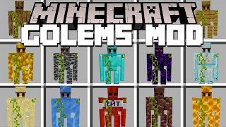 Minecraft MORE GOLEMS MOD  MAKE GOLEMS OUT OF ANY BLOCK Minecraft Mods [upl. by Aneeuqal]