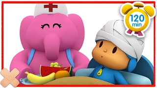 🤕 POCOYO in ENGLISH  Pocoyo is sick  120 minutes   Full Episodes  VIDEOS and CARTOONS for KIDS [upl. by Shelba965]