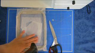 How to recycling scraps of wash away stabilizer to use again [upl. by Frazer]