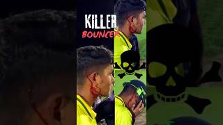 Killer Bouncer Injured Batsman😱  Dangerous Bouncer Ball💀 cricket shots shorts [upl. by Ronnie]