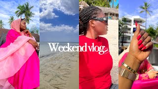 A weekend in Mombasa Bilqy’s reveal party 🎊mornings by the beach 🏝️VLOG [upl. by Derr493]