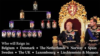 Successions of the 10 Modern European Monarchies [upl. by Kai]