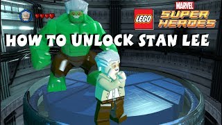 Lego Marvel Super Heroes  How to Unlock Stan Lee  All 50 Stan Lee in Peril Locations  720P HD [upl. by Aylmar862]