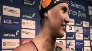 Gemma Spofforth wins the 100m Backstroke at the 2011 British Gas Swimming Championships [upl. by Chari212]