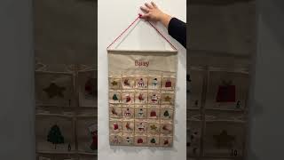 Personalised Christmas Decoration  Embroidered Advent Calendar 🎄 [upl. by Eintruok475]