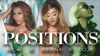 Ariana Grande  Positions Remix Ft Nicki Minaj amp Doja Cat  KV Mashup [upl. by Ytsim409]