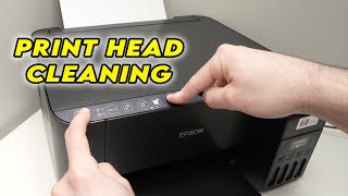 How to Clean Print Head on Epson EcoTank ET2400 Printer Without Computer [upl. by Ehtiaf676]