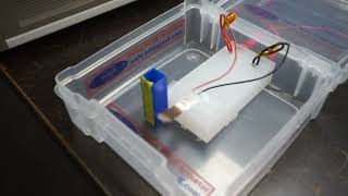 Piezoelectric actuator demo PVDF 20um thick soft with large displacement [upl. by Kaczer]