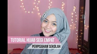 Tutorial Hijab PerpisahanWisuda Anak SekolahSegi Empat Rawis [upl. by Hameerak]