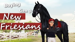 Buying the NEW FRIESIAN HORSES  Star Stable [upl. by Hnamik]