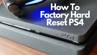 how to factory hard reset ps4 [upl. by Navak314]