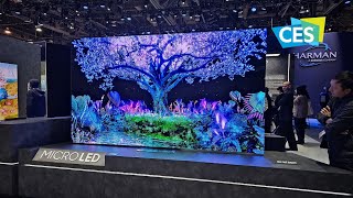 Samsung New MicroLED TVs and Transparent Displays from CES 2024 [upl. by Felic39]