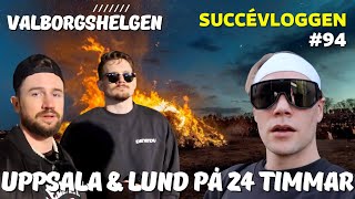 VALBORGSHELGEN  Uppsala vs Lund på 24 timmar VLOGG 94 [upl. by Dorolice]