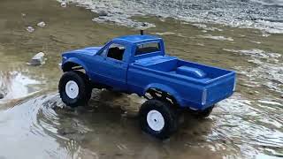 RC CAR OFFROAD WPL C241HILUX VERSI WATERPROOF 4WD MINI OFFROAD DI SUNGAI CIPAMINGKIS Chrisone983 [upl. by Eittel]