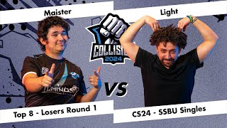 Collision 2024  Maister MrGame amp Watch VS Light Fox  Ultimate Top 8  Losers Round 1 [upl. by Ellatsyrc]