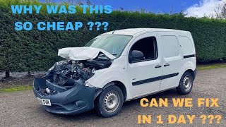 WE BOUGHT THE CHEAPEST WRECKED MERCEDES VAN IN THE UK [upl. by Ymme]