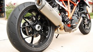 2015 KTM Super Duke R Akrapovic Exhaust [upl. by Ycniuq]