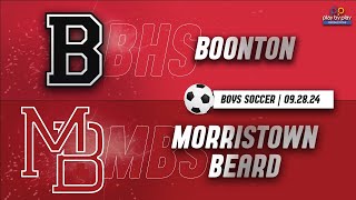 Morristown Beard Boys Soccer vs Boonton [upl. by Rosalie]