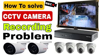 CCTV Camera Not Recording Problem  How to Solve DVR Recording Problem [upl. by Etnohs347]