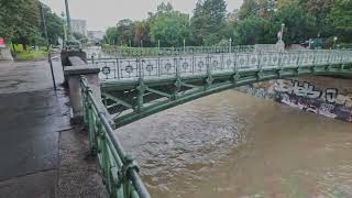 Hochwasser Spaziergang Donaukanal U6 Neue Donau  U1 Donauinsel 20240916 [upl. by Susy]