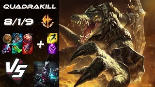 TOP Renekton vs Ekko QUADRAKILL  EU Challenger Patch 1421 [upl. by Chadburn975]