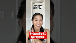 AP Bio Part 6 Hydrophilic VS Hydrophobic💧🚫 apbio biology apbiology fyp foryou [upl. by Chap826]