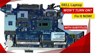 DELL Laptop WONT TURN ON Fix It NOWITCARECOMPUTER [upl. by Aennaej]