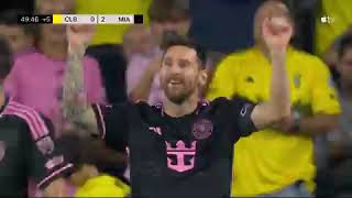 ¡Todos de pie por EL DOBLETE DE Leo Messi 🇦🇷 GOLAZO DE messi INTER MIAMI 2 VS 0 COLUMBUS CREW [upl. by Russi]