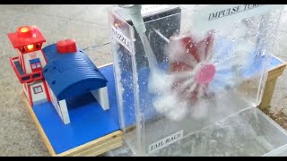 Working Model of Hydro Electric Power Plant  By Dawood UET Students  Science Project [upl. by Neryt]