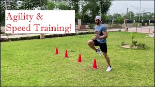 Agility amp Speed Training Cones drills Fast feet Improve footwork and Coordinationforeveryone [upl. by Anatole]