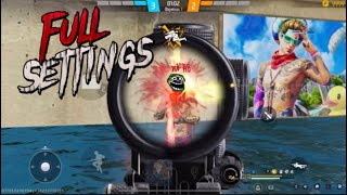 Advanced Full Settings Freestyle 🇧🇷🧙‍♂️  99Headshot 🎯 Free Fire Highlights [upl. by Romelda]