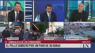 El análisis del segundo paro general de la CGT en el pase entre Esteban Trebucq y Eduardo Feinmann [upl. by Saisoj551]