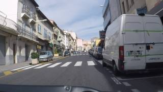 SpainFrance by Road  the Border  La Jonquera Le Perthus Le Boulou [upl. by Htiekram]